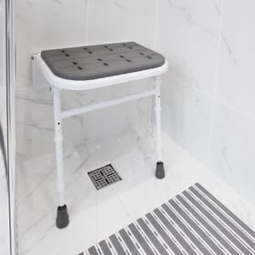 Drop down best sale shower seat