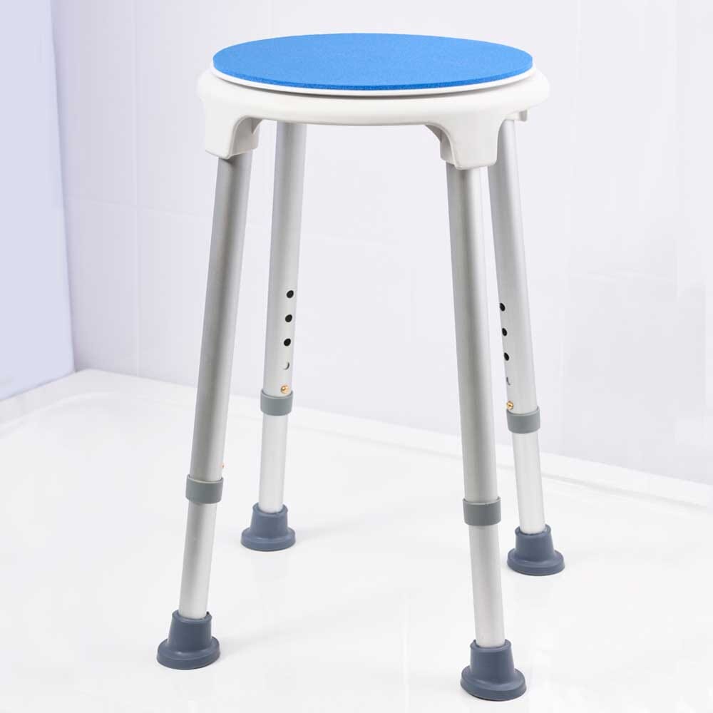 shower stool with rotating seat