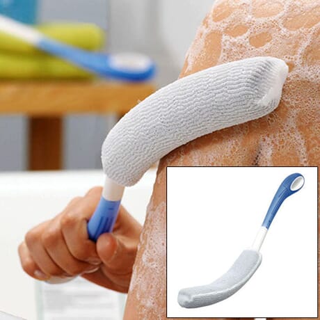Large Grip Long Bathing Sponges :: Round or Contoured with comfort grip for  arthritic hands