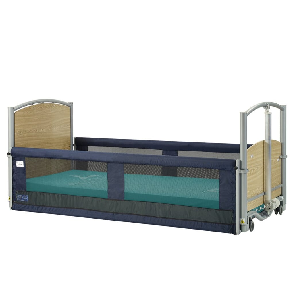 Floor bed frame 2024 with rails