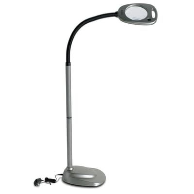 Floor Standing Magnifier With 12 Led, Standing Magnifying Lamp