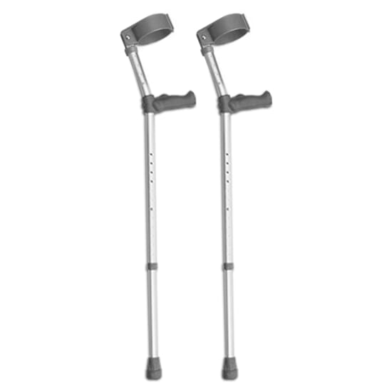 Ergonomic Grip Double Adjustable Crutches Tall NRS Healthcare