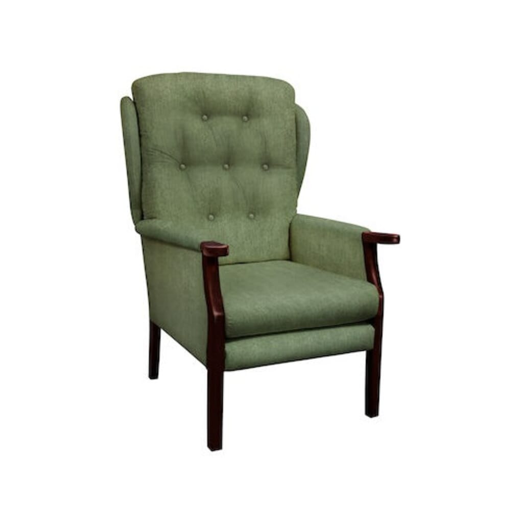 Green deals fireside chair