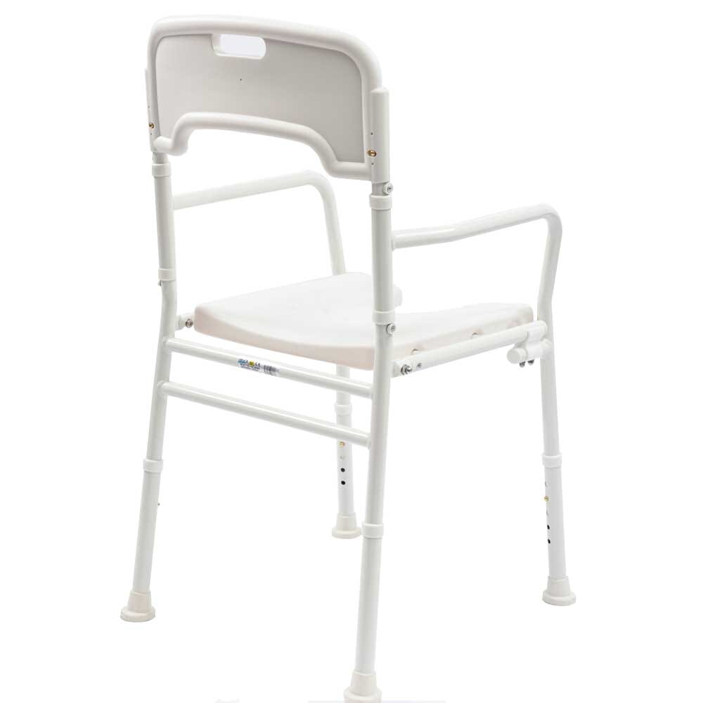 folding shower chair with arms