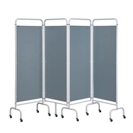 4 Panel Mobile Privacy Screen Silver Complete Care Shop