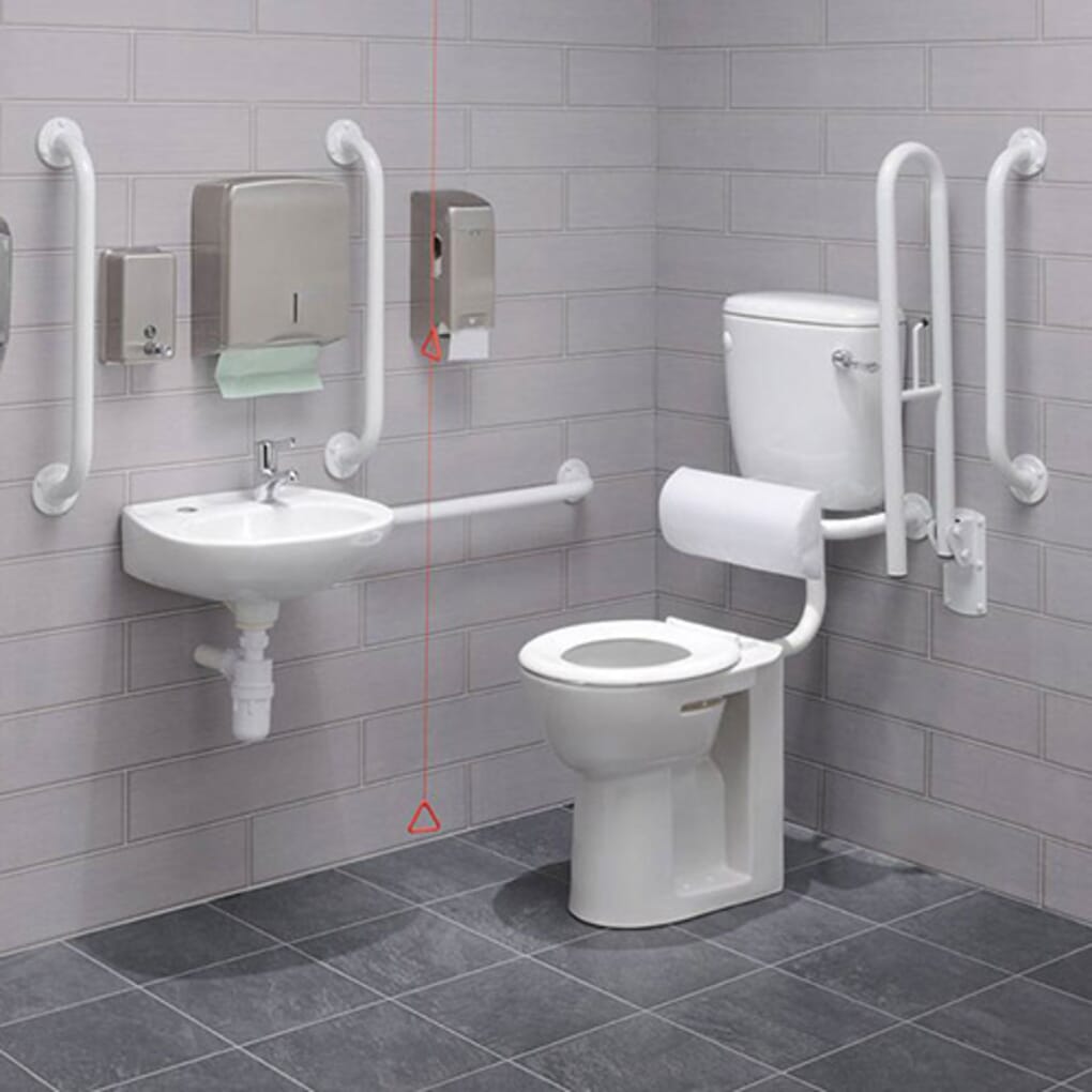 Ideal Standard DocM Wall Hung Right Hand Toilet Pack (Chrome