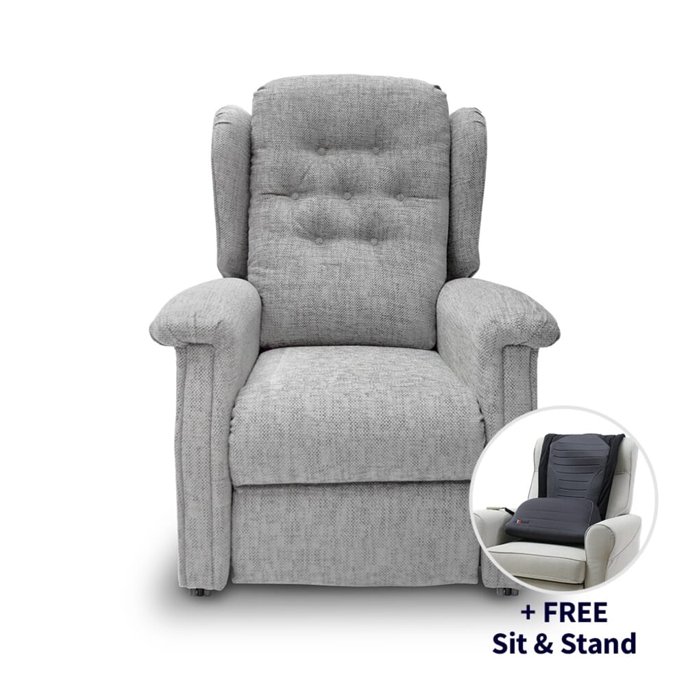 Low profile store recliner chairs