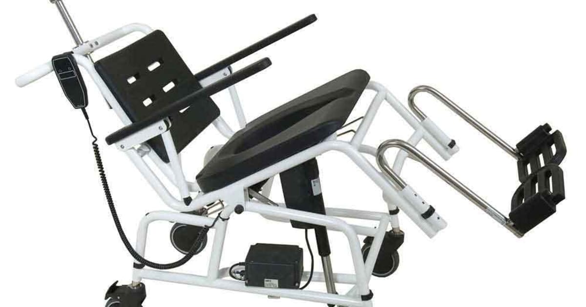 Combi TiltInSpace Commode Shower Chair Powered NRS Healthcare Pro