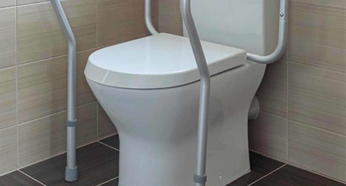 NRS Healthcare Toilet Surround Safety Rail NRS Healthcare Pro