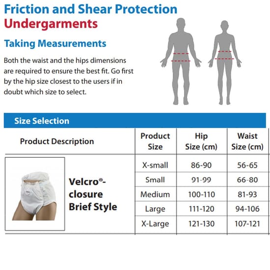 Parafricta Underwear VelcroClosure Briefs Complete Care Shop