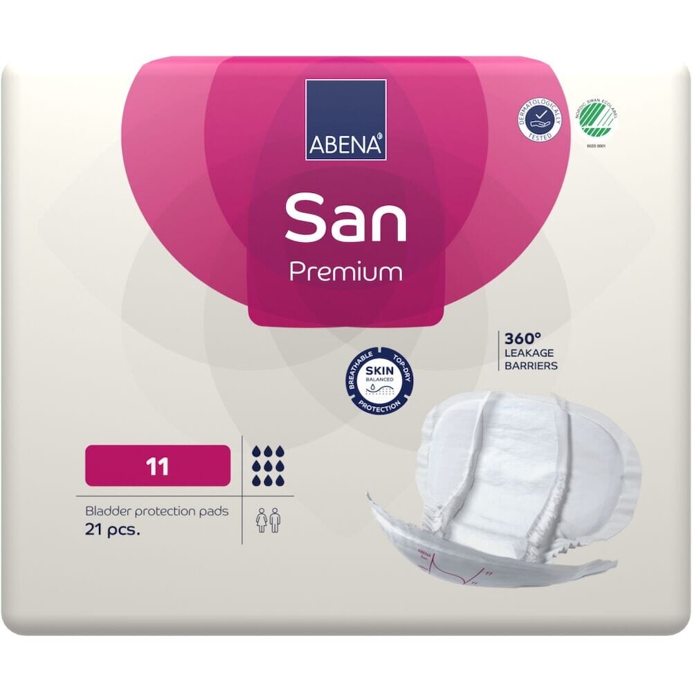 Abena White San Premium Incontinence Pads - Size 11