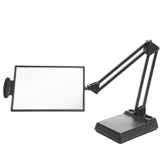 Magnifying glass with light on stand discount