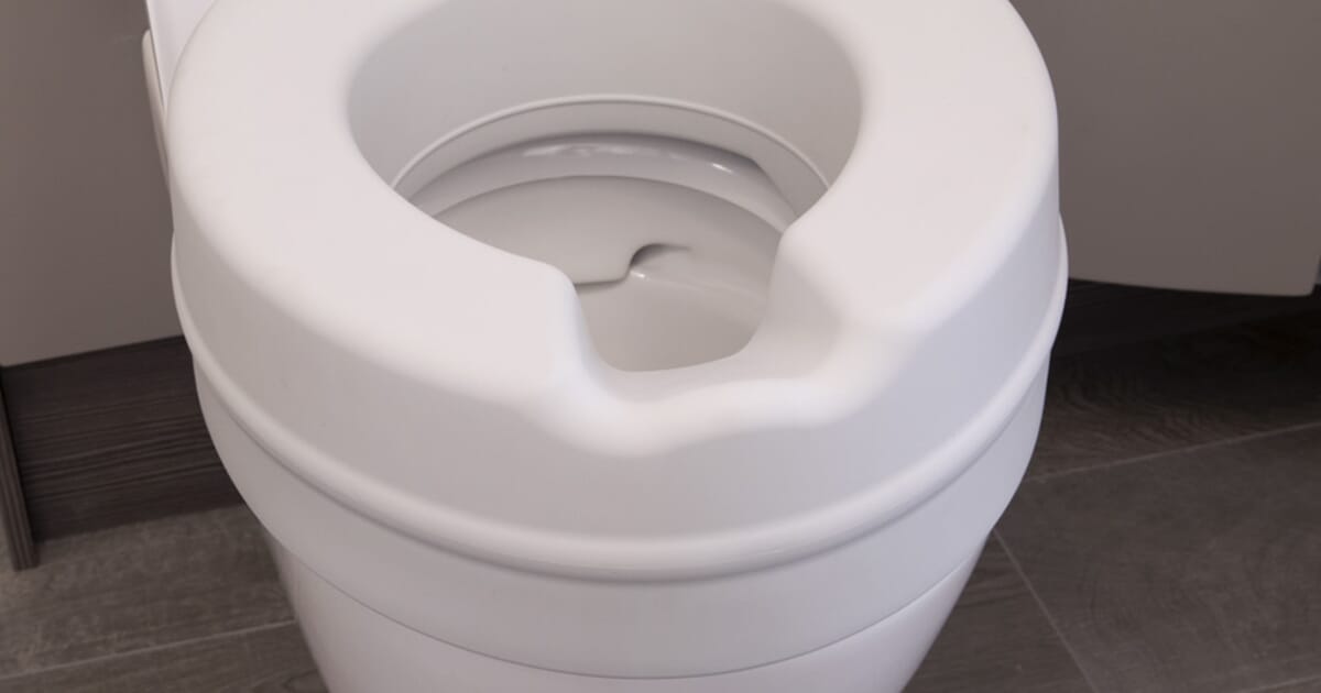 Raised toilet deals seat cushion